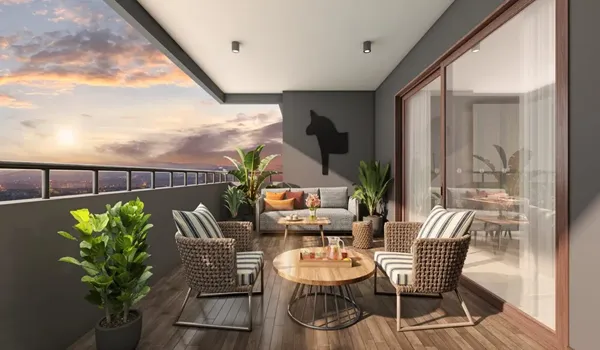 Brigade Granada tower view on Whitefield-Hoskote Road East Bangalore