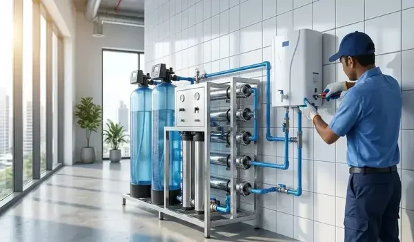 Featured Image of Water softening plants vs individual RO systems for long term plumbing health